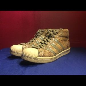 Adidas Pro Model Faux Snake Print Hi Men’s Sz 8.5